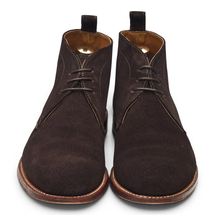 'Marcus' Dark Brown Suede Chukka Boots UK 7 F