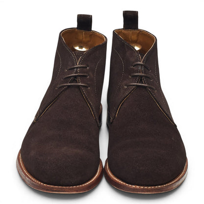 'Marcus' Dark Brown Suede Chukka Boots UK 7 F