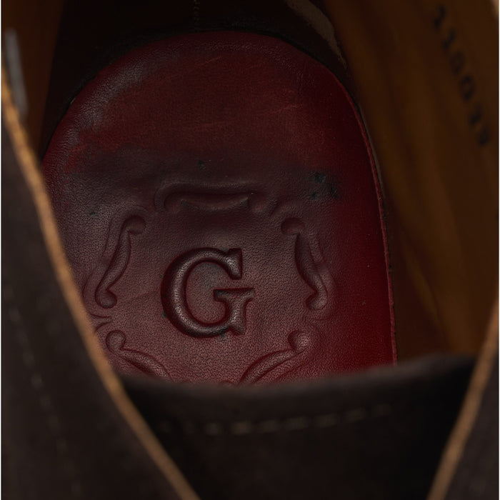 'Marcus' Dark Brown Suede Chukka Boots UK 7 F