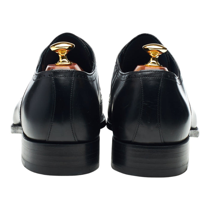 'Matt' Black Leather Derby Brogues UK 9.5 F