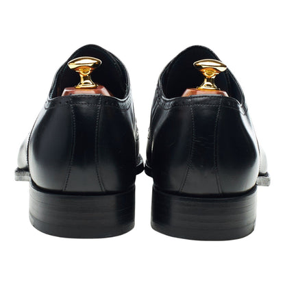 'Matt' Black Leather Derby Brogues UK 9.5 F