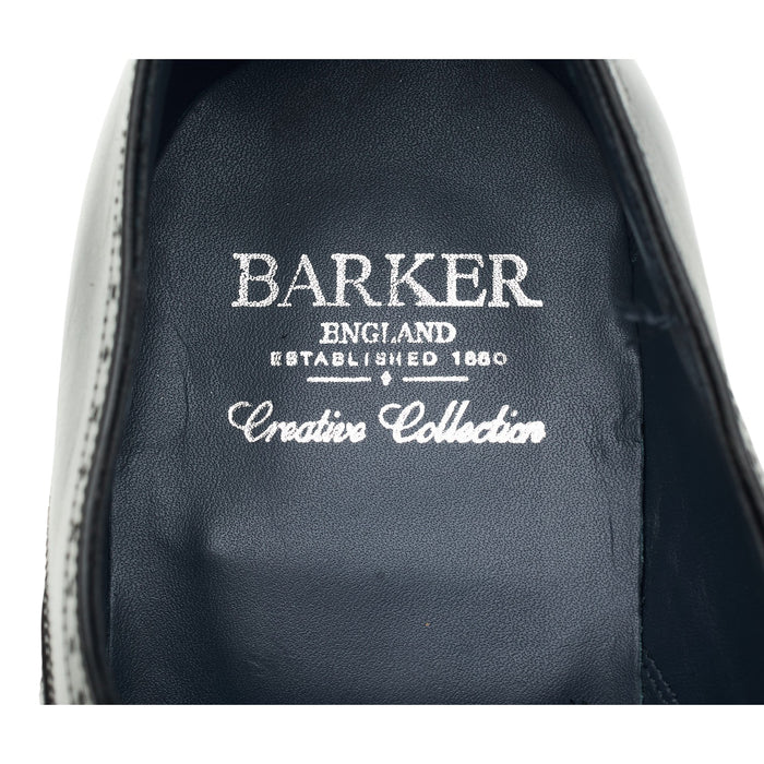 'Matt' Black Leather Derby Brogues UK 9.5 F