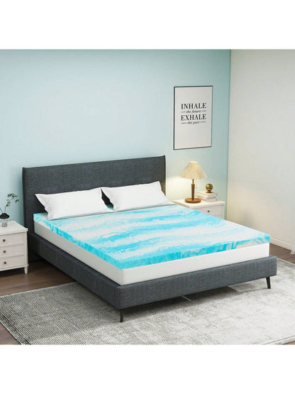 Mattress Topper, Cooling Gel Memory Foam Mattress Topper For Twin/Twin XL/Full/Queen/King Size Bed, Sleeper Sofa, RV, Camper, CertiPUR-US Certified