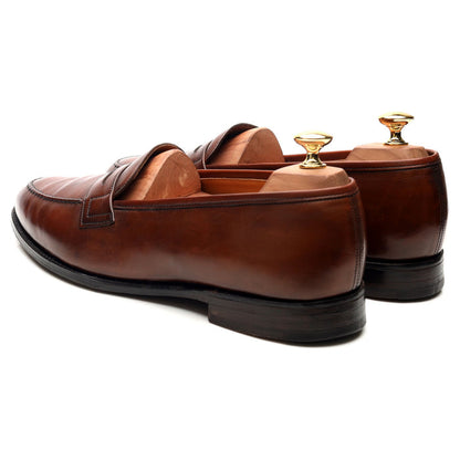 'Mayfair' Brown Leather Loafers UK 10 F