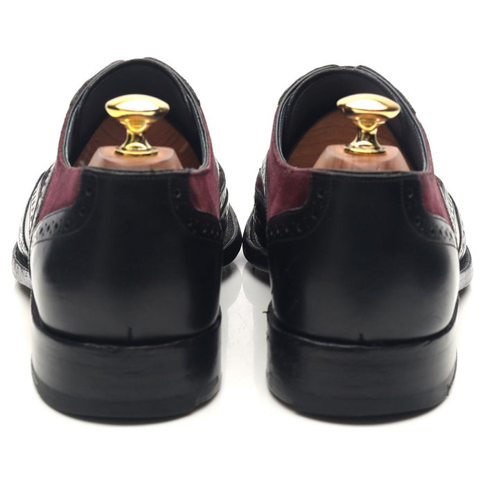 'McClean' Black Leather Brogues UK 8 F
