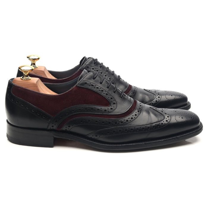 'McClean' Black Leather Brogues UK 8 F