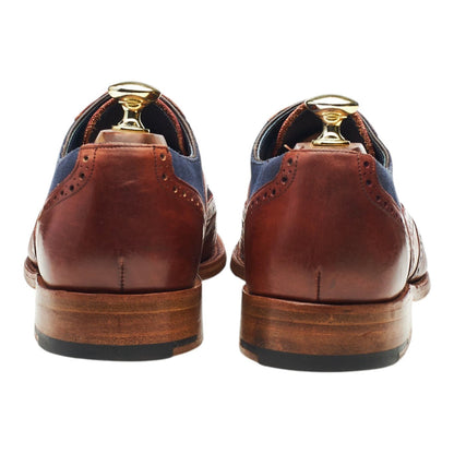 'McClean' Tan Brown Leather Oxford Brogues UK 7 F