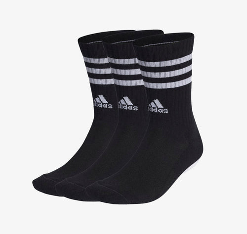 Medias adidas Negra Corta Pack x3