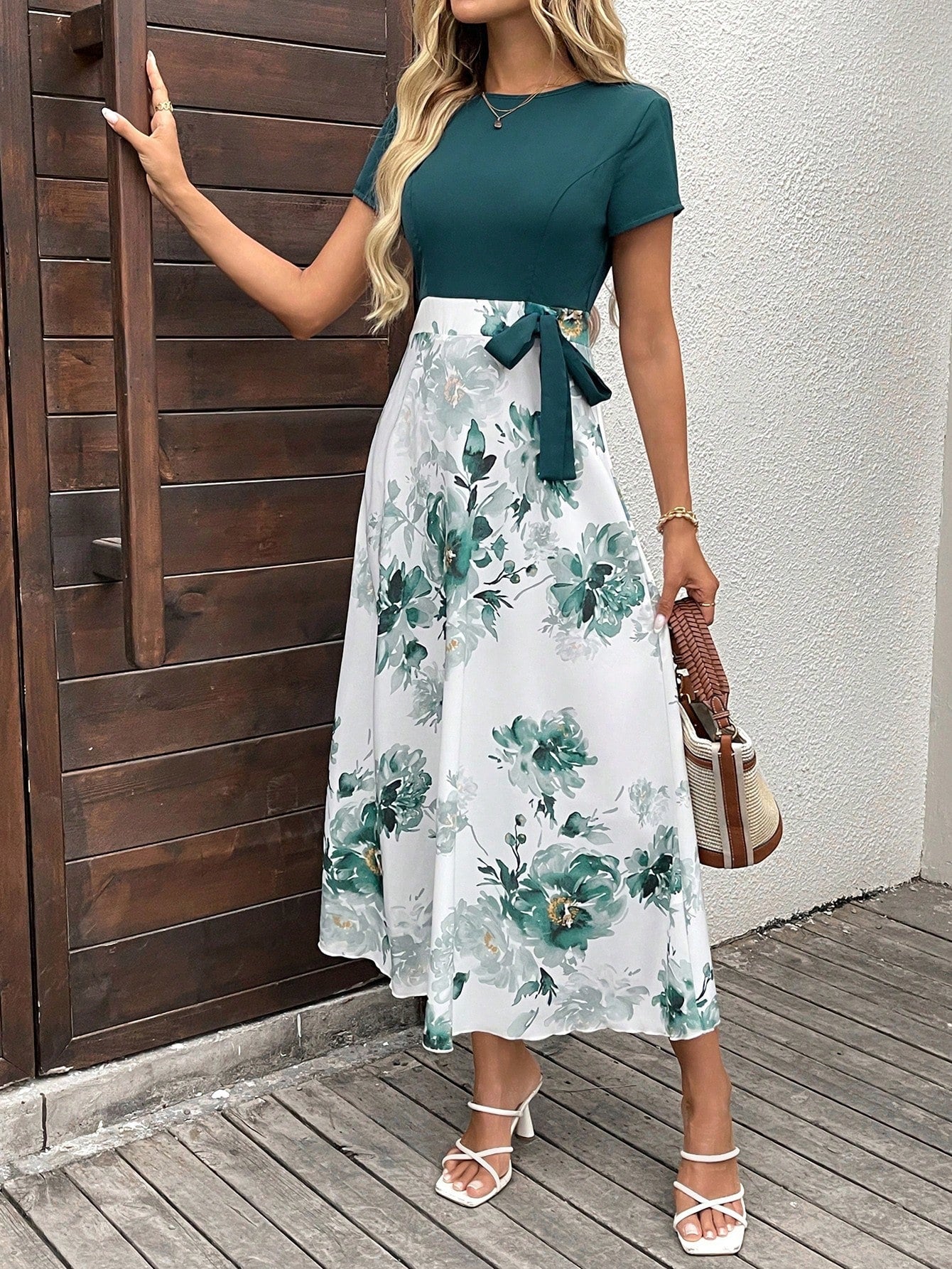 Medorina Women's Maxi Dress Summer Dresses For Women Birthday Elegant Clothes Country Concert Outfit Flowy Modest Classy Outfits Floral Vacation Spring Sunmmer