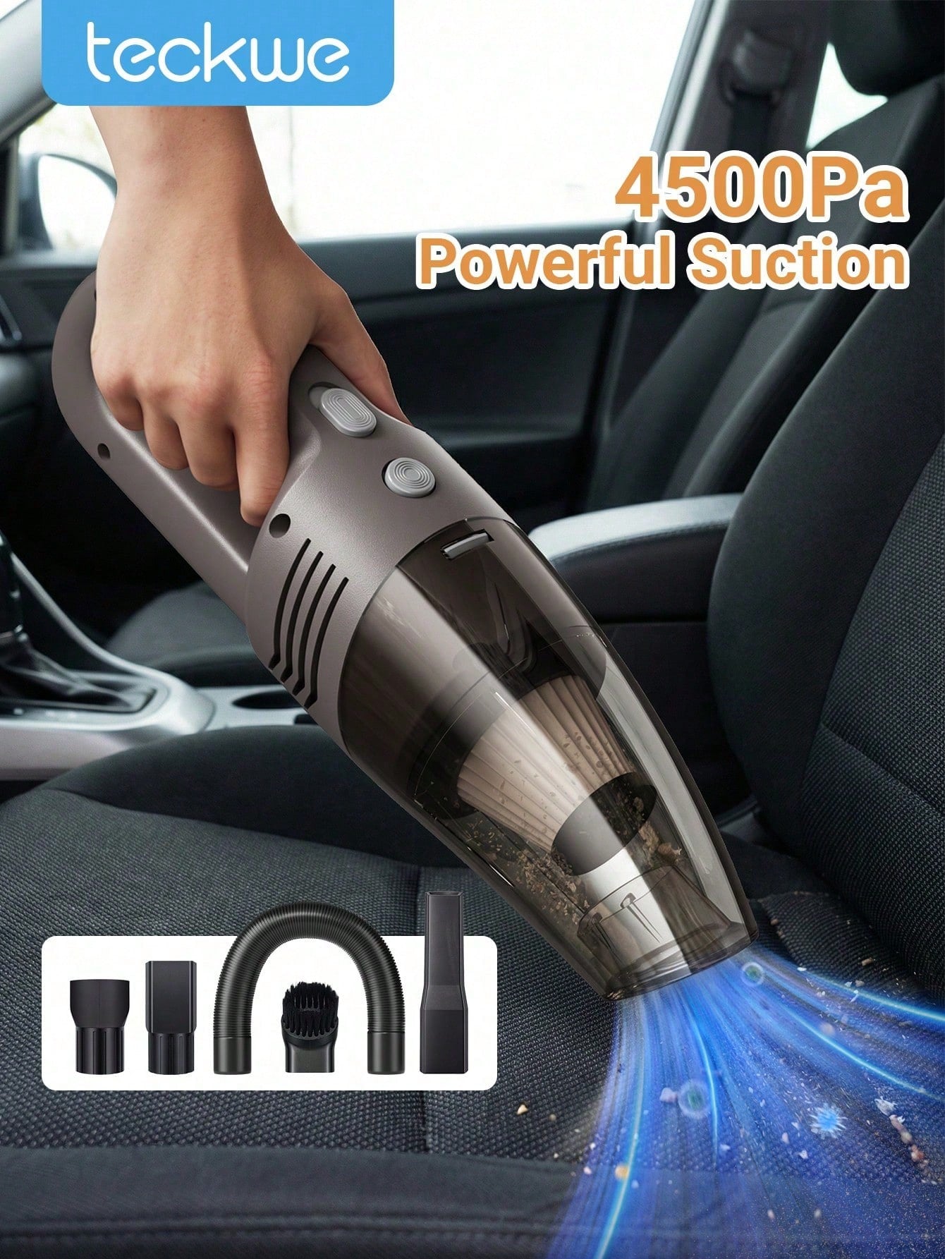 Mini Car Vacuum Cleaner-Powerful Suction. High-Performance. Compact & 12V Efficient- Effortlessly Cleans Every Gap And Groove In Your Car Interiol