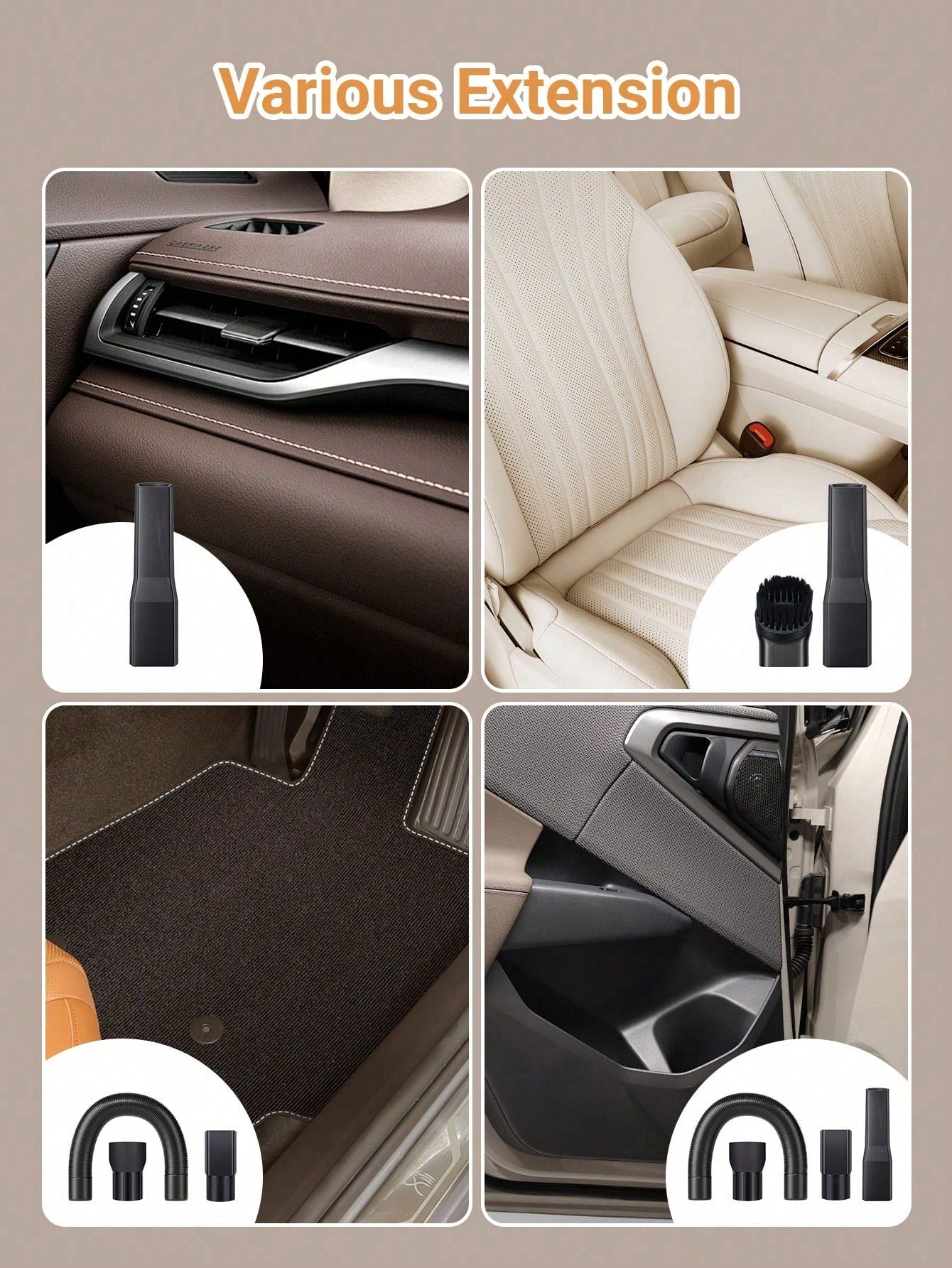 Mini Car Vacuum Cleaner-Powerful Suction. High-Performance. Compact & 12V Efficient- Effortlessly Cleans Every Gap And Groove In Your Car Interiol
