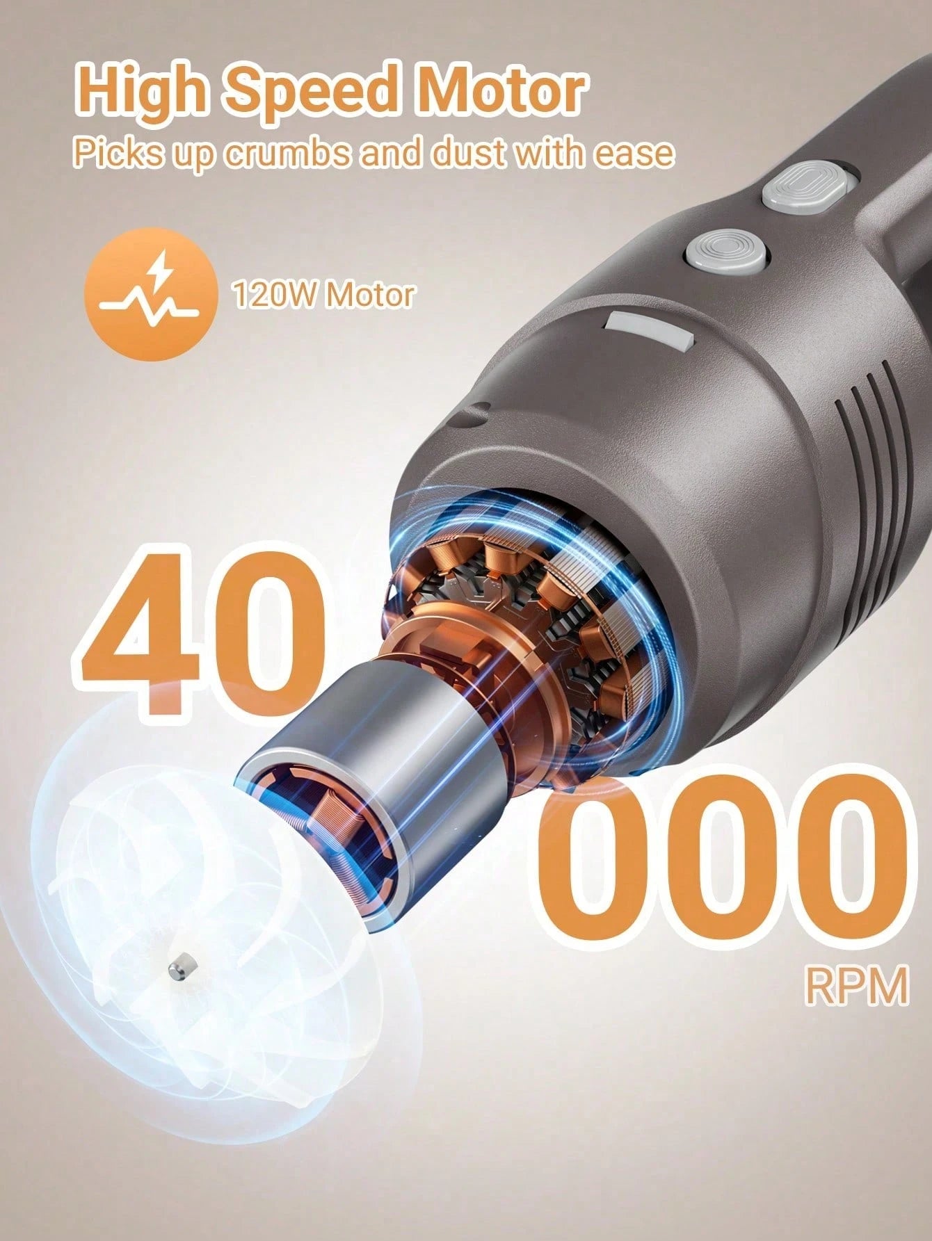 Mini Car Vacuum Cleaner-Powerful Suction. High-Performance. Compact & 12V Efficient- Effortlessly Cleans Every Gap And Groove In Your Car Interiol