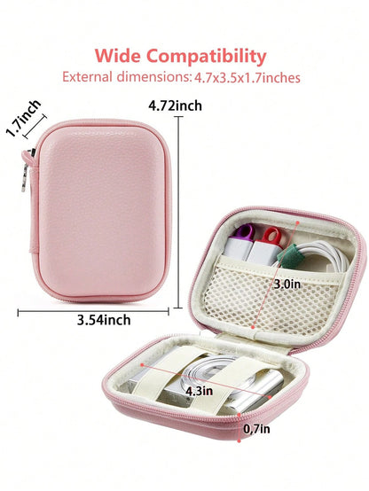 Mini CCD Camera Case, With Mesh Pocket, Digital Camera Case, Camera Bag, Travel, Portable, Lightweight, Durable, Stylish, For Home, For Outdoor