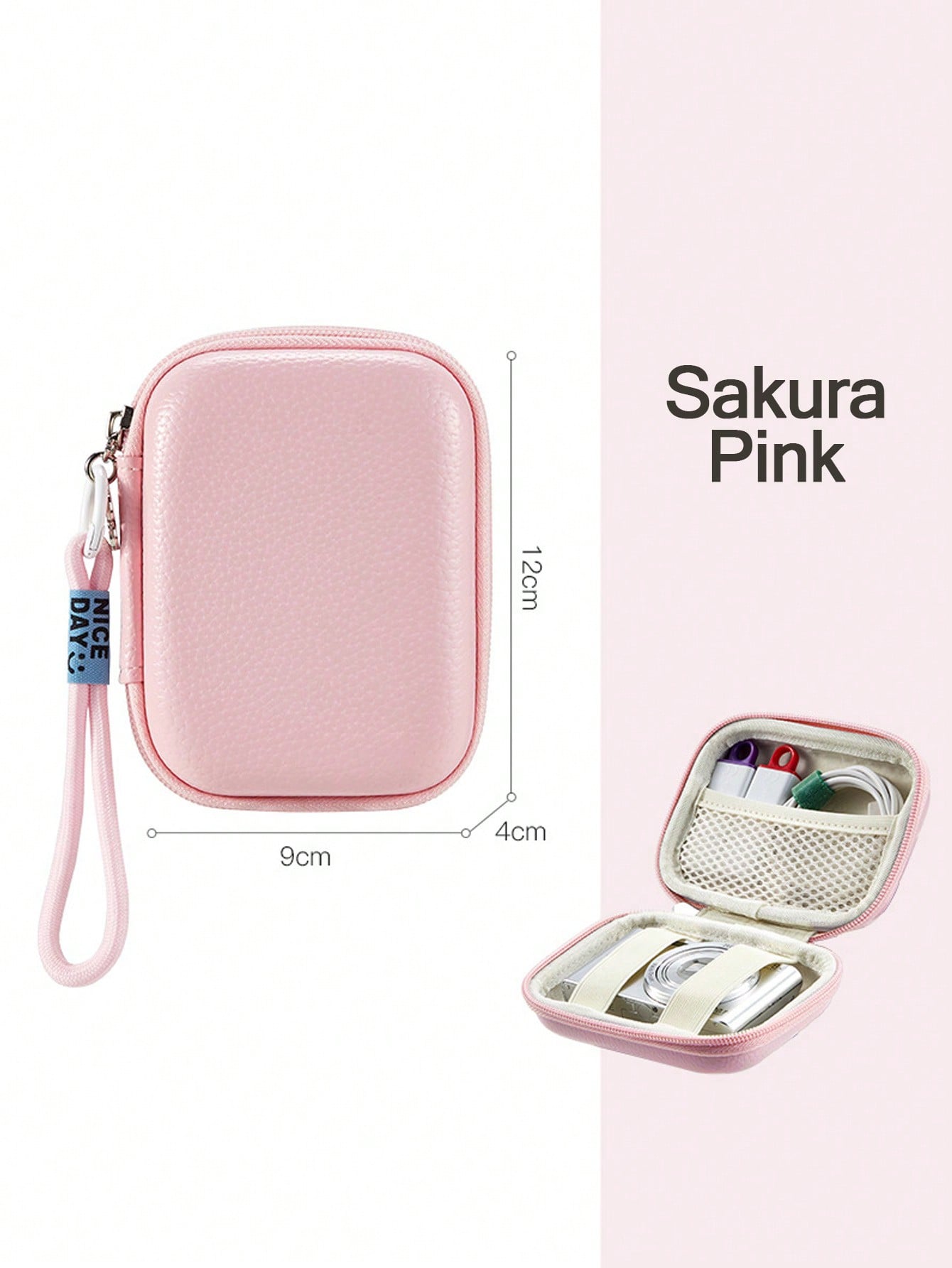 Mini CCD Camera Case, With Mesh Pocket, Digital Camera Case, Camera Bag, Travel, Portable, Lightweight, Durable, Stylish, For Home, For Outdoor
