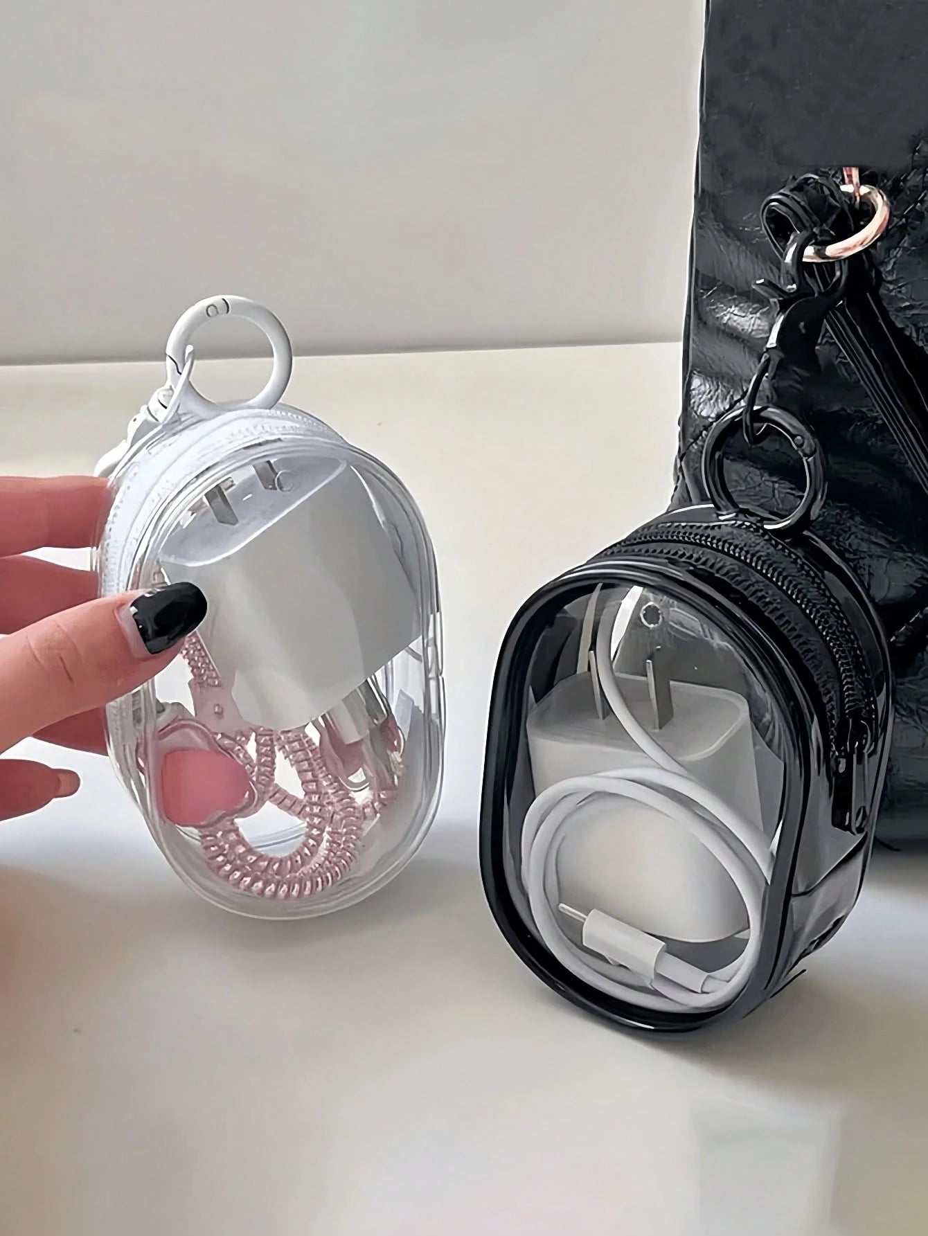 Mini Digital Bag With Zipper Portable Storage Bag Headphone Charger And Data Cable Organizer For Travel Outdoor Back To School Essential Accessories