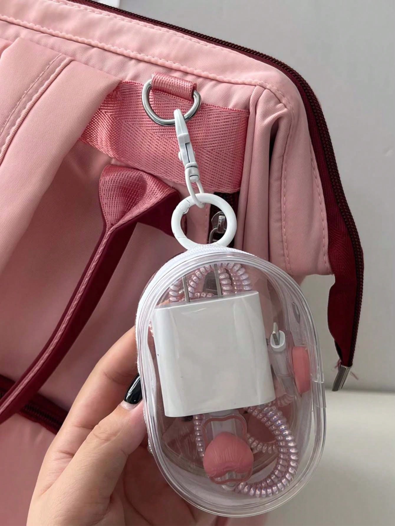 Mini Digital Bag With Zipper Portable Storage Bag Headphone Charger And Data Cable Organizer For Travel Outdoor Back To School Essential Accessories