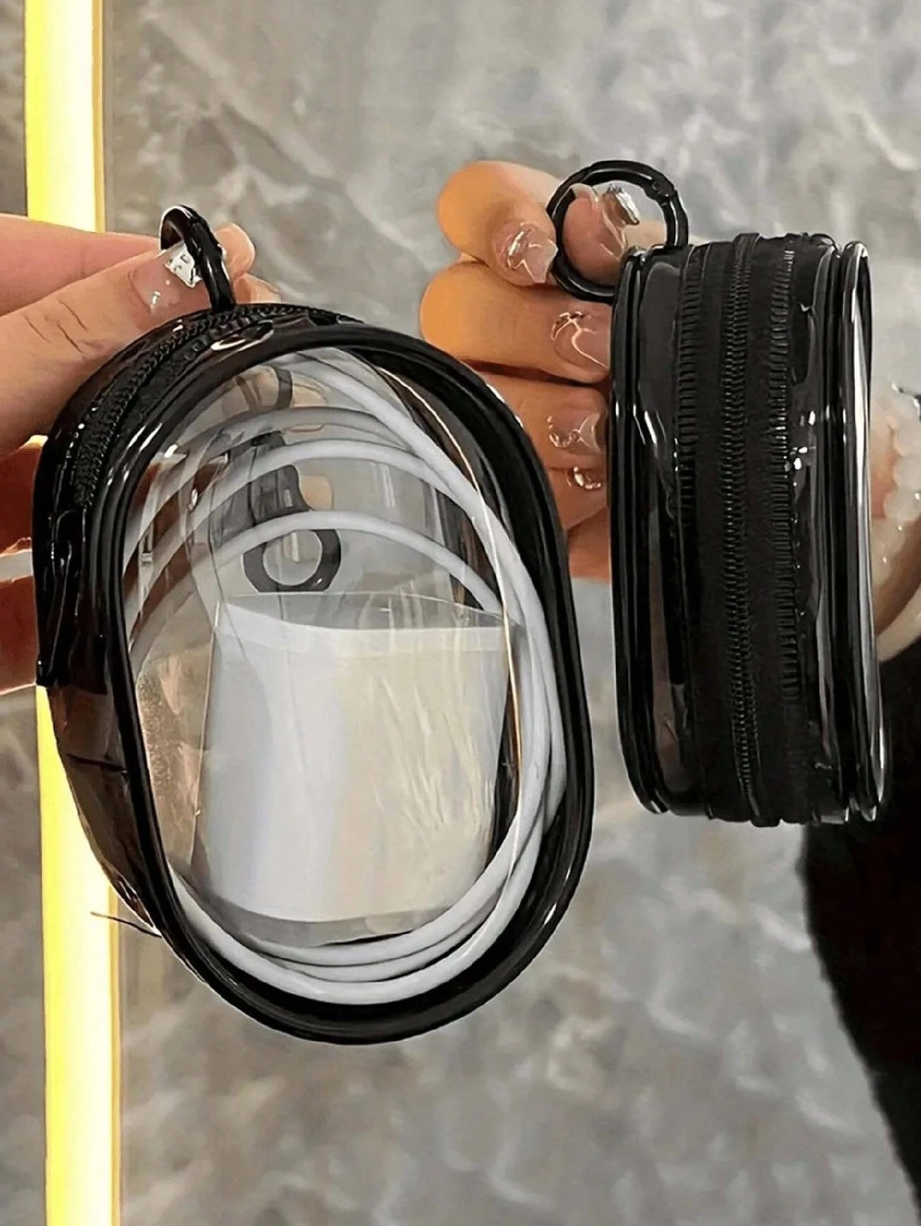 Mini Digital Bag With Zipper Portable Storage Bag Headphone Charger And Data Cable Organizer For Travel Outdoor Back To School Essential Accessories