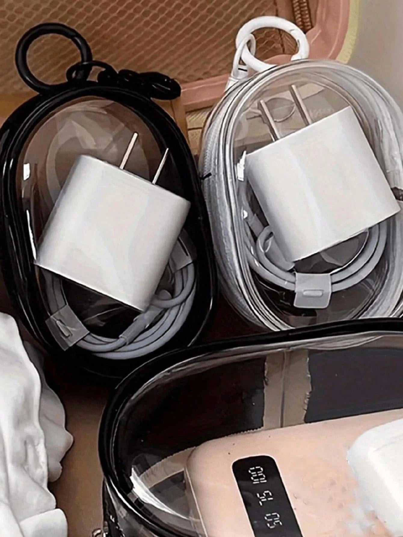 Mini Digital Bag With Zipper Portable Storage Bag Headphone Charger And Data Cable Organizer For Travel Outdoor Back To School Essential Accessories