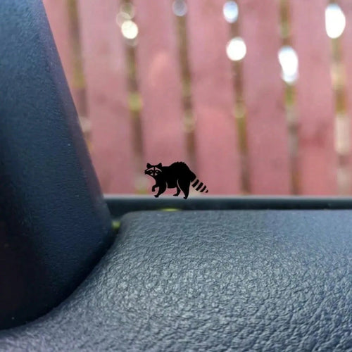 Mini Raccoon Hidden Stickers- Car Rearview Mirror Stickers, Easter Egg, SUV Stickers, Boy Stickers, Girl Stickers, Car Decoration Stickers