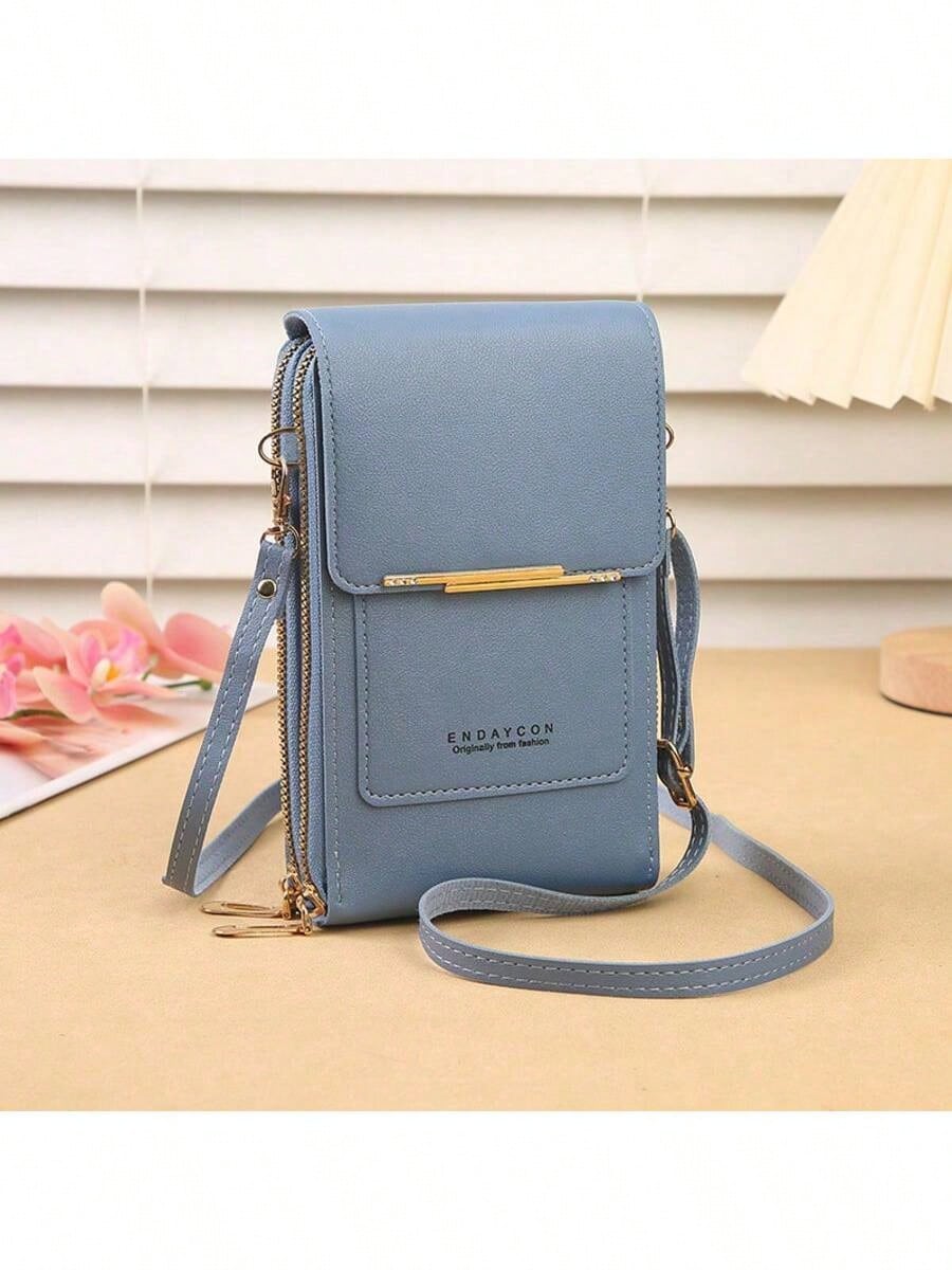 Mini Touch Screen Mobile Phone Wallet For Women, Lightweight Multifunctional Crossbody Bag, Fashion Accessory For Holiday & Anniversary Gifts