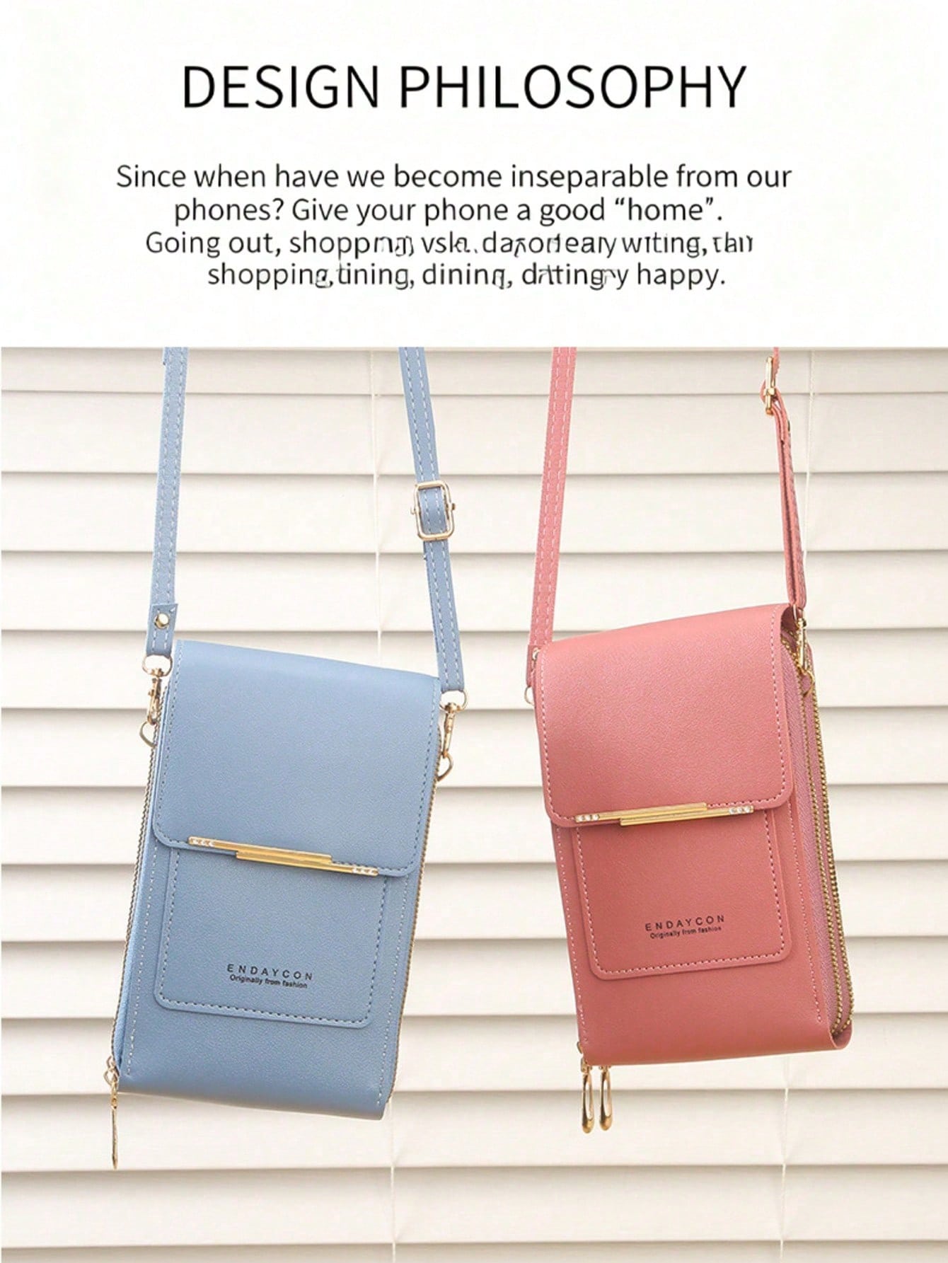 Mini Touch Screen Mobile Phone Wallet For Women, Lightweight Multifunctional Crossbody Bag, Fashion Accessory For Holiday & Anniversary Gifts