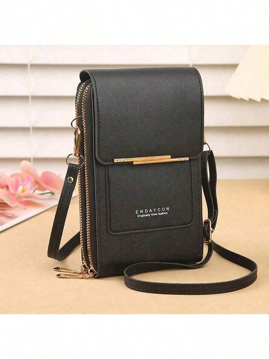 Mini Touch Screen Mobile Phone Wallet For Women, Lightweight Multifunctional Crossbody Bag, Fashion Accessory For Holiday & Anniversary Gifts