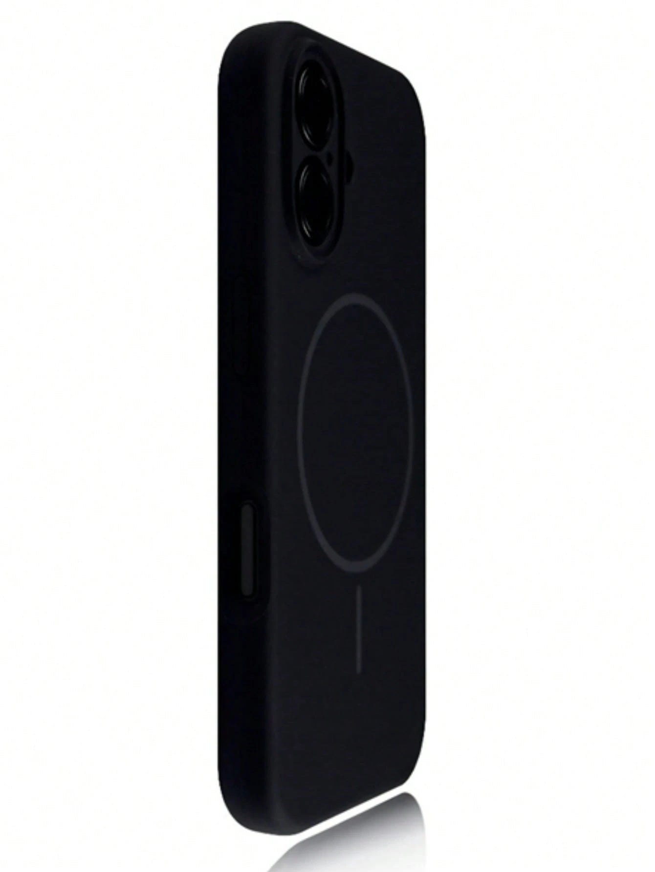 Minimalist Black Magnetic 1pc Matte Liquid Silicone Phone Case Compatible With IPhone 17 Air 16 15 14 13 12 Pro Max Plus Supports Wireless Charging Soft Silicone Back Cover Spring Birthday Gift