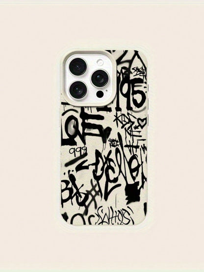 Minimalist Cow Print Pattern Phone Case, Compatible With 17 16 15 14 13 12 11 Mini Pro Max Air Plus, Anti-Drop Matte Back Cover, Smartphone Protective Case, Daily Use Case, Fashionable Phone Accessory