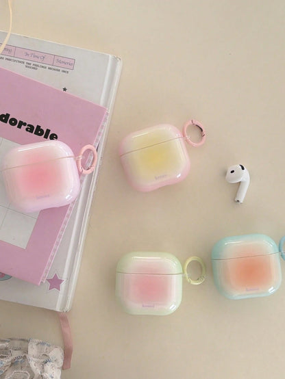 Minimalist Macaron Gradient Pods Pro3 Protective Case, Compatible With Apple Pods 4 Noise Cancelling/2/3/Pro 2nd Generation Wireless Bluetooth Earphone Soft Silicone Case