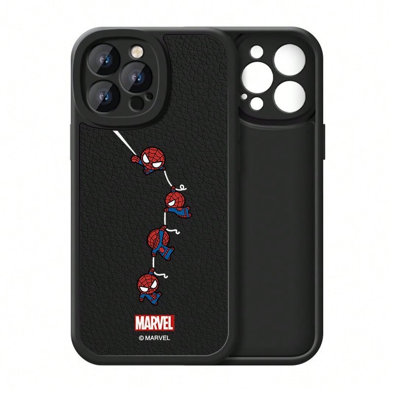 Miniso Marvel Spider-Man Cartoon Cute Phone Case For Men, Compatible With IPhone 17 Pro Max/17 Pro/Air/16 Pro Max/15 Plus/14/13/IP 17/15 Pro/12 Pro/11/16 Plus, Drop-Proof And Scratch-Resistant Protect