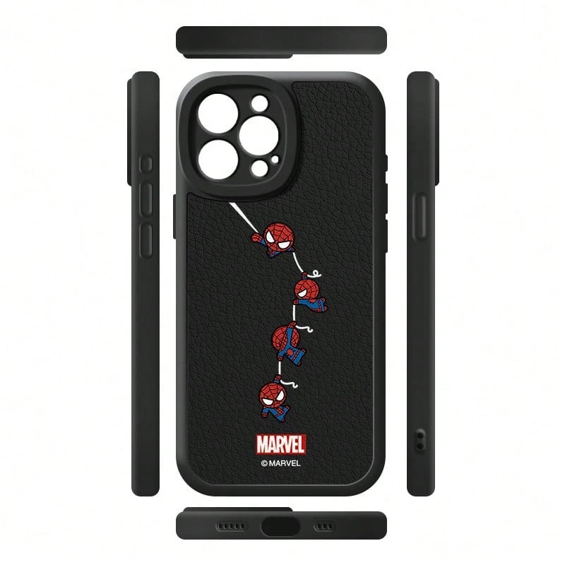 Miniso Marvel Spider-Man Cartoon Cute Phone Case For Men, Compatible With IPhone 17 Pro Max/17 Pro/Air/16 Pro Max/15 Plus/14/13/IP 17/15 Pro/12 Pro/11/16 Plus, Drop-Proof And Scratch-Resistant Protect