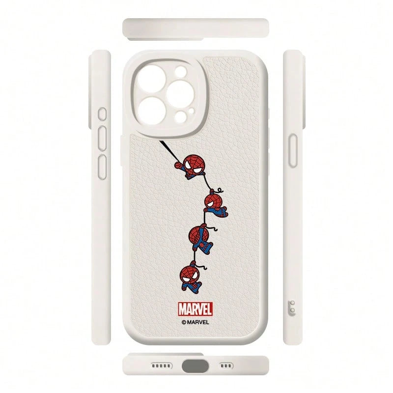 Miniso Marvel Spider-Man Cartoon Cute Phone Case For Men, Compatible With IPhone 17 Pro Max/17 Pro/Air/16 Pro Max/15 Plus/14/13/IP 17/15 Pro/12 Pro/11/16 Plus, Drop-Proof And Scratch-Resistant Protect