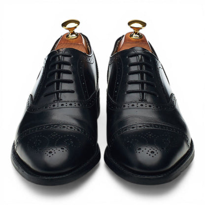 'Mirfield' Black Leather Oxford Brogues UK 6.5 E