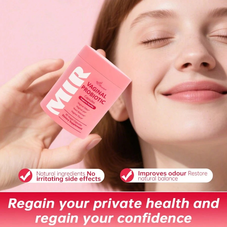 Miriyalyad [60 Count Probiotics Balance] Health Supplements Private Intimate Health Probiotics For Women PH Balance With Prebiotics & Lactobacillus Probiotic Blend