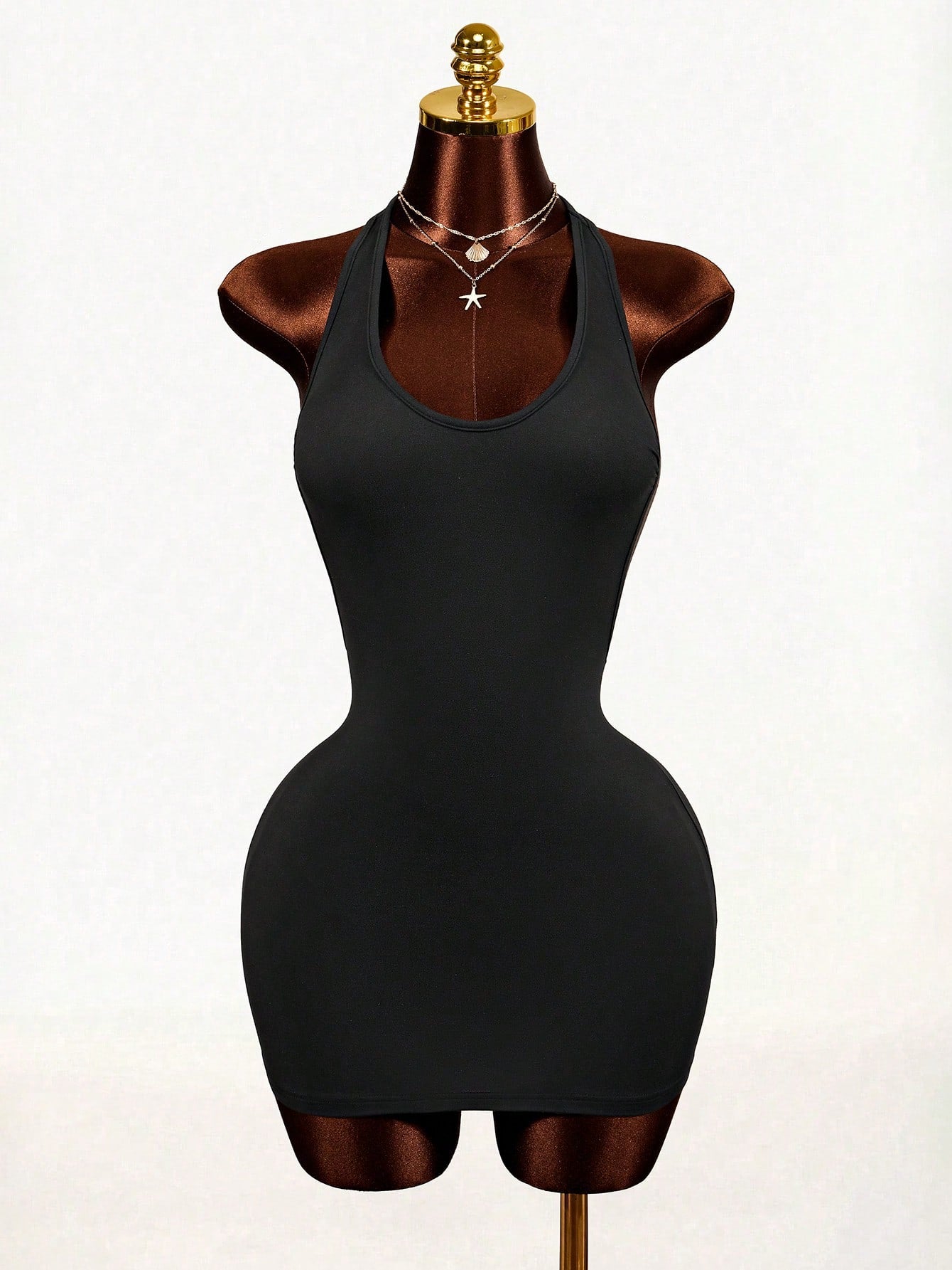 Mistrie 2026 Black Summer New Street Fashion Casual Bodycon Short Dress,Back Hollow Design,Bandage Club Comfortable Elastic Fabric,Party Music Festival