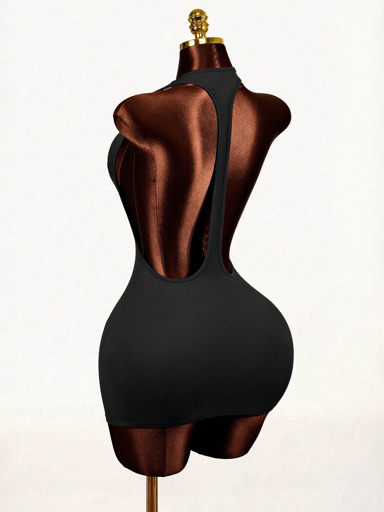 Mistrie 2026 Black Summer New Street Fashion Casual Bodycon Short Dress,Back Hollow Design,Bandage Club Comfortable Elastic Fabric,Party Music Festival