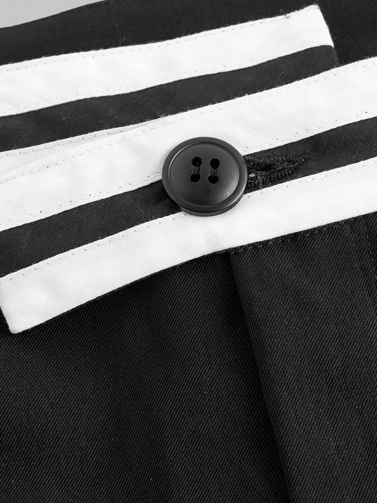 MOD Black Asymmetrical Waistline Retro Collegiate Style Versatile Women Suit Pants In Fall/Winter