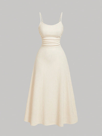 MOD Olive Green Minimalist Versatile Romantic Women Dress