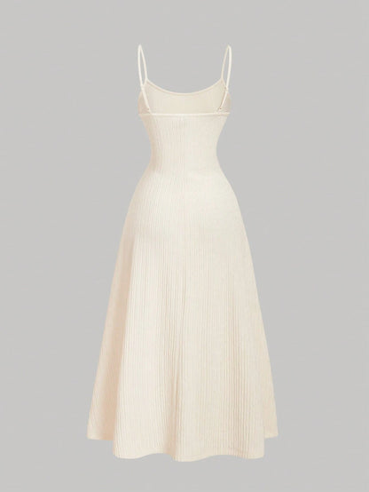 MOD Olive Green Minimalist Versatile Romantic Women Dress