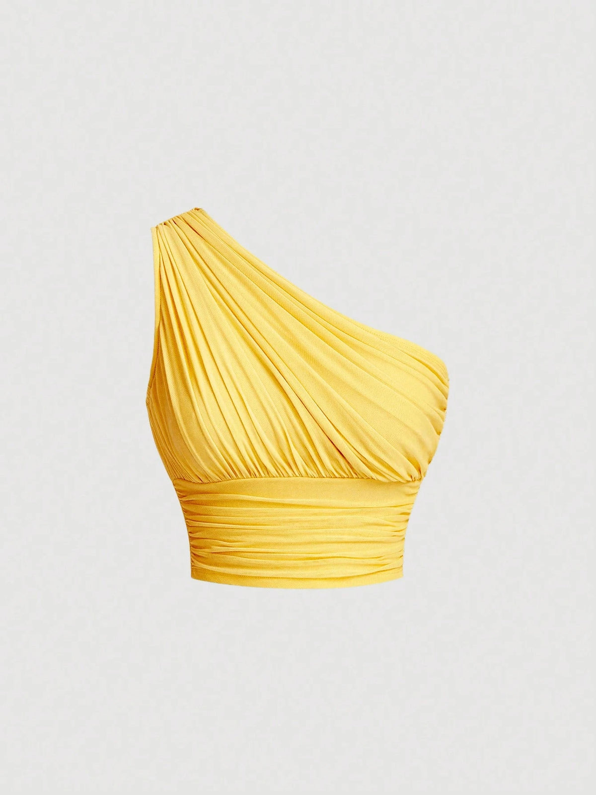 MOD One Shoulder Ruched Crop Top