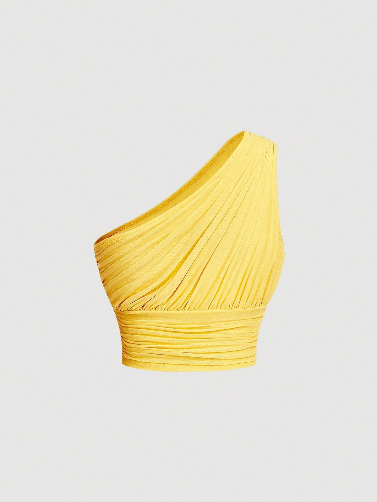 MOD One Shoulder Ruched Crop Top