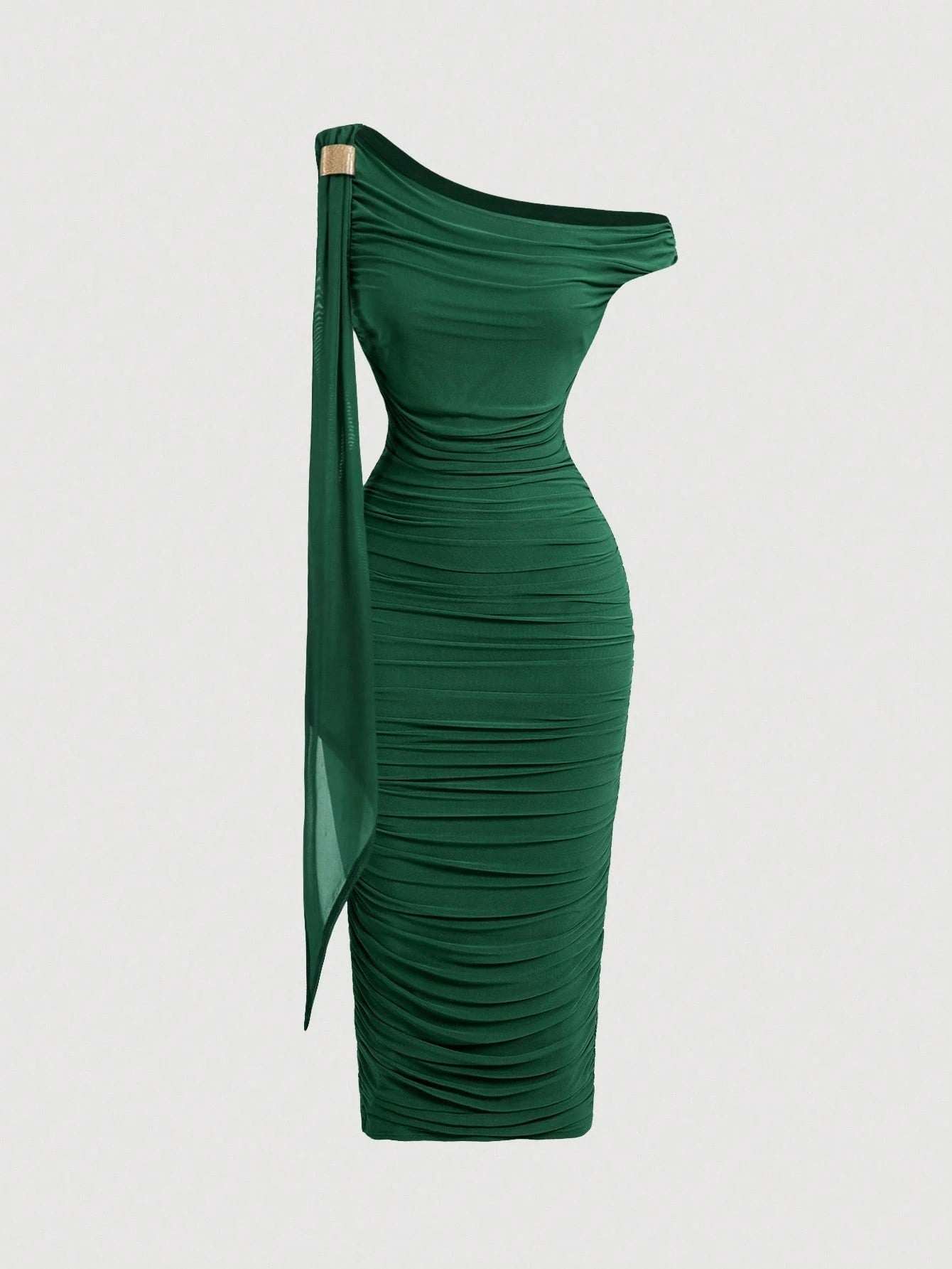 MOD Women's Solid Color Minimalist Casual Midi Asymmetric Dress,Elegant Dresses For Women