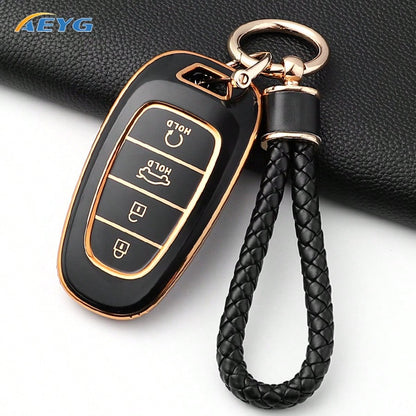 Modern Santa Fe Tucson 2022 NEXO NX4 Atos Prime Sorento 2021 Car Key Case Soft TPU Shell Fashion Accessory