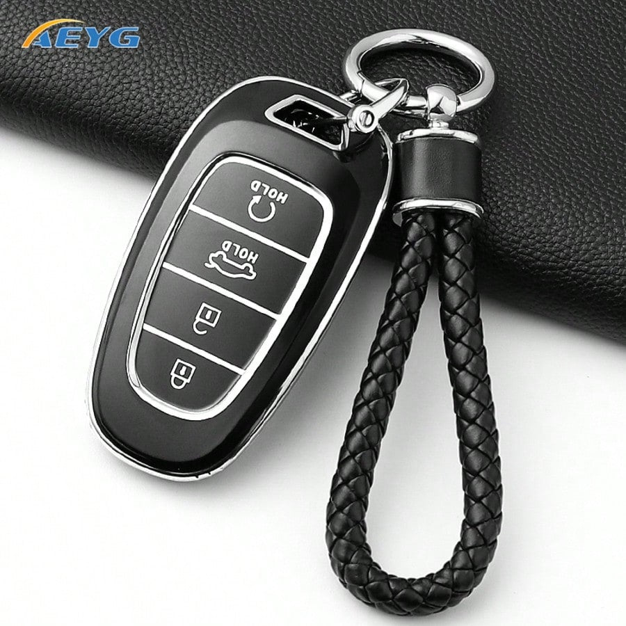 Modern Santa Fe Tucson 2022 NEXO NX4 Atos Prime Sorento 2021 Car Key Case Soft TPU Shell Fashion Accessory