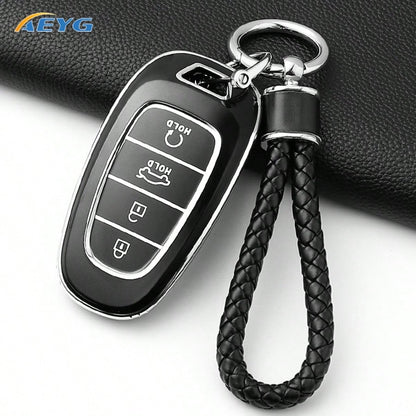 Modern Santa Fe Tucson 2022 NEXO NX4 Atos Prime Sorento 2021 Car Key Case Soft TPU Shell Fashion Accessory