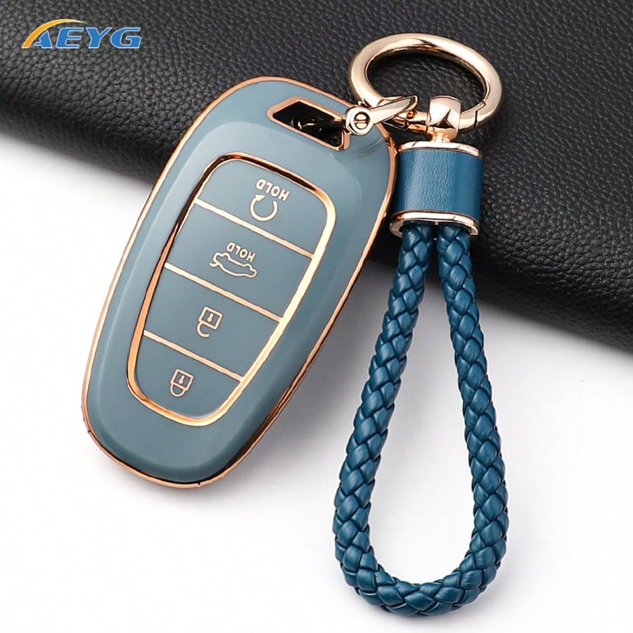 Modern Santa Fe Tucson 2022 NEXO NX4 Atos Prime Sorento 2021 Car Key Case Soft TPU Shell Fashion Accessory