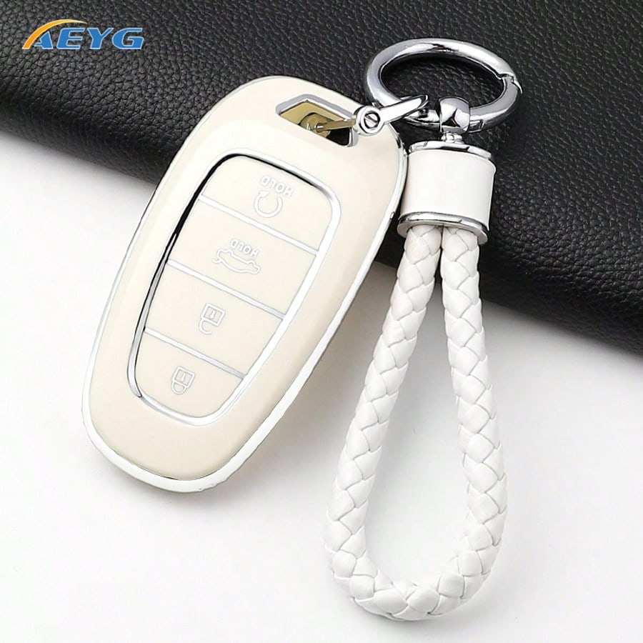 Modern Santa Fe Tucson 2022 NEXO NX4 Atos Prime Sorento 2021 Car Key Case Soft TPU Shell Fashion Accessory