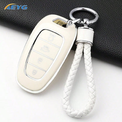 Modern Santa Fe Tucson 2022 NEXO NX4 Atos Prime Sorento 2021 Car Key Case Soft TPU Shell Fashion Accessory