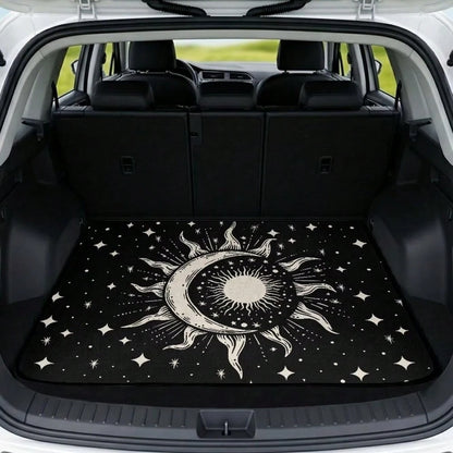 Moon Sun Gothic Cargo Liner & Car Trunk Mats Universal Size 29" X 39" Non-Slip Pets Dog Trunk Cargo Liner Car SUV Seat Cover Waterproof Floor Mat All Weather For Families/Travel Enthusiasts