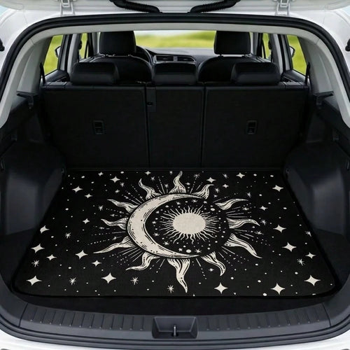 Moon Sun Gothic Cargo Liner & Car Trunk Mats Universal Size 29" X 39" Non-Slip Pets Dog Trunk Cargo Liner Car SUV Seat Cover Waterproof Floor Mat All Weather For Families/Travel Enthusiasts